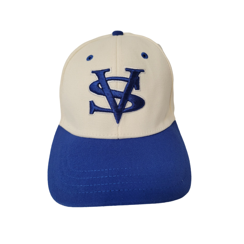 Pukka Headwear White Blue Simi Valley Pioneers Football A-Flex Men's Cap Hat S/M